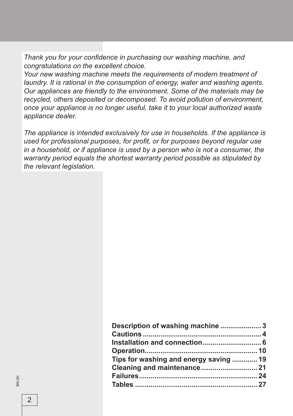 Smeg WM62141 User Manual | Page 2 / 29