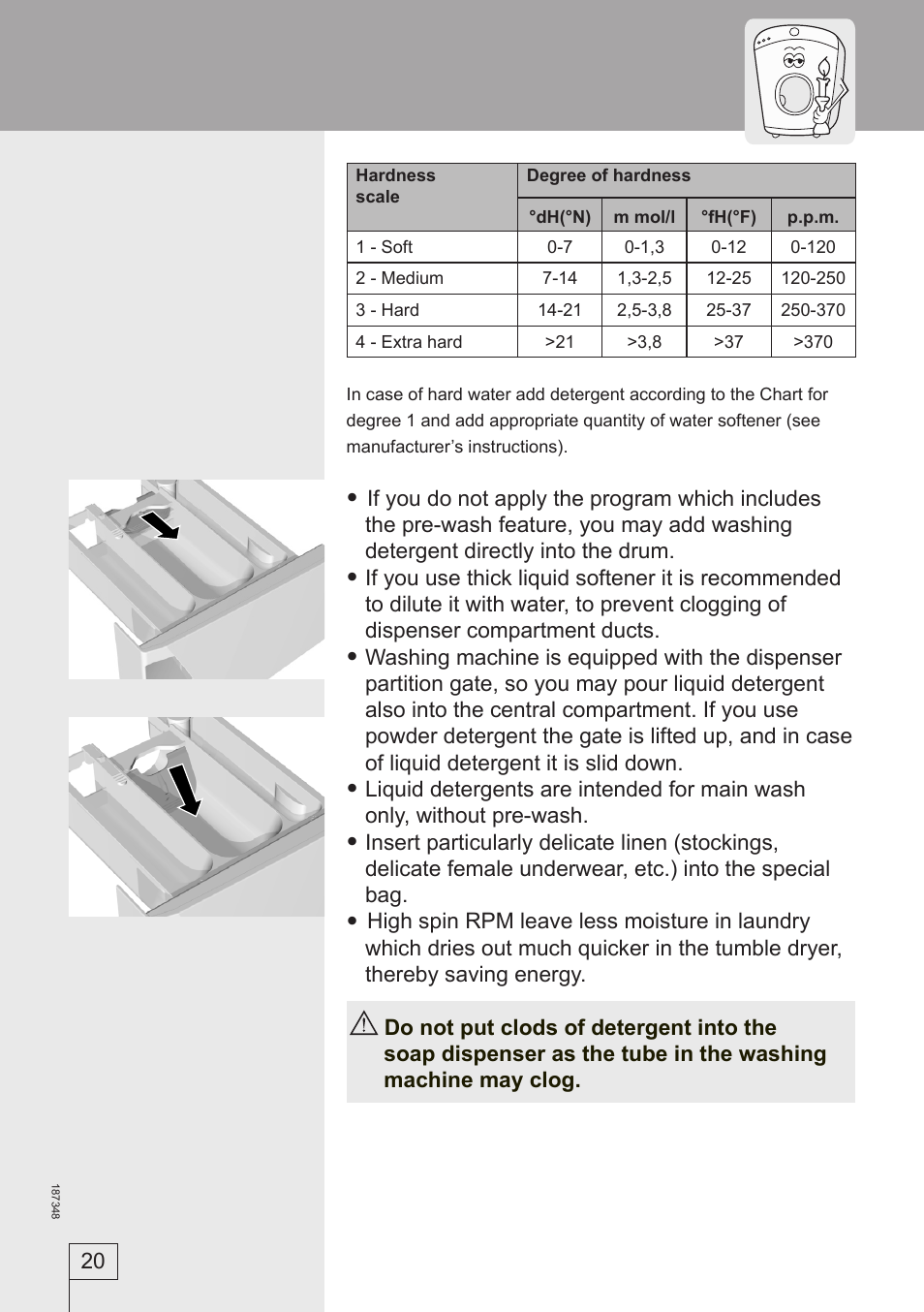 Smeg WM62141 User Manual | Page 20 / 29