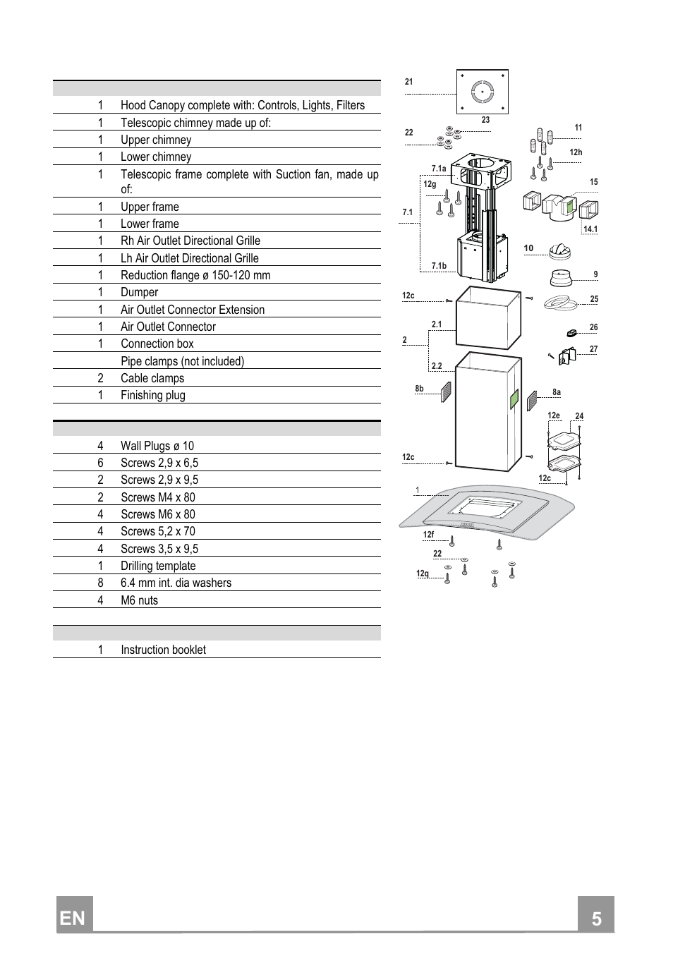 En 55, Components | Smeg KIV90XT User Manual | Page 5 / 12