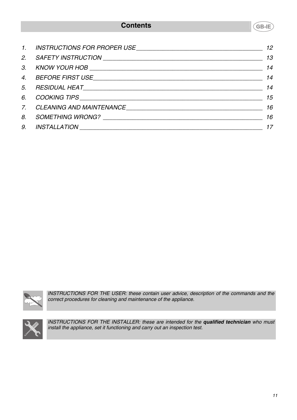 Smeg SE65CX User Manual | 8 pages