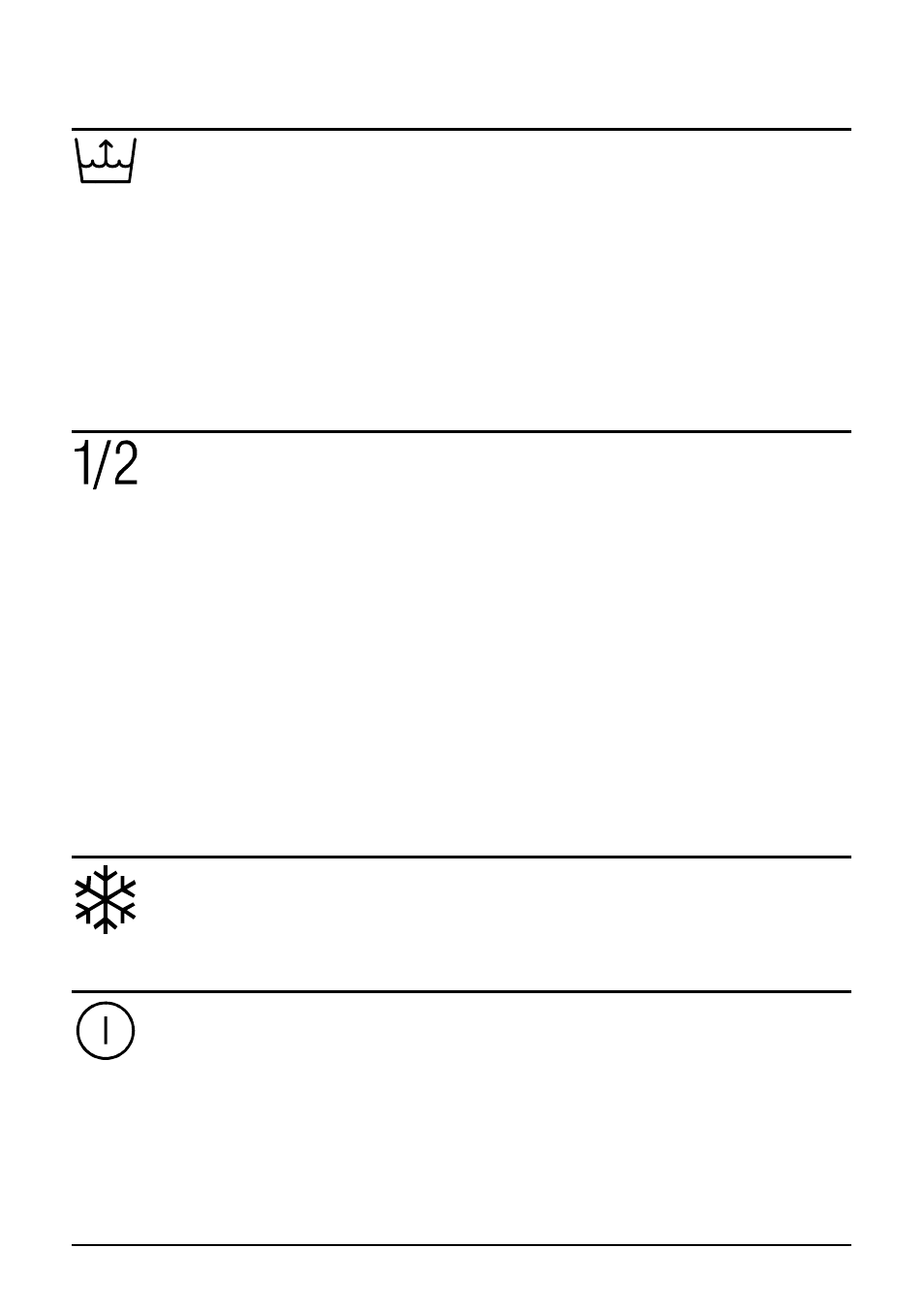 Higher water level pushbutton, Half programme switch, Cold wash - switch | On/off switch | Smeg SLB510.1 User Manual | Page 16 / 23