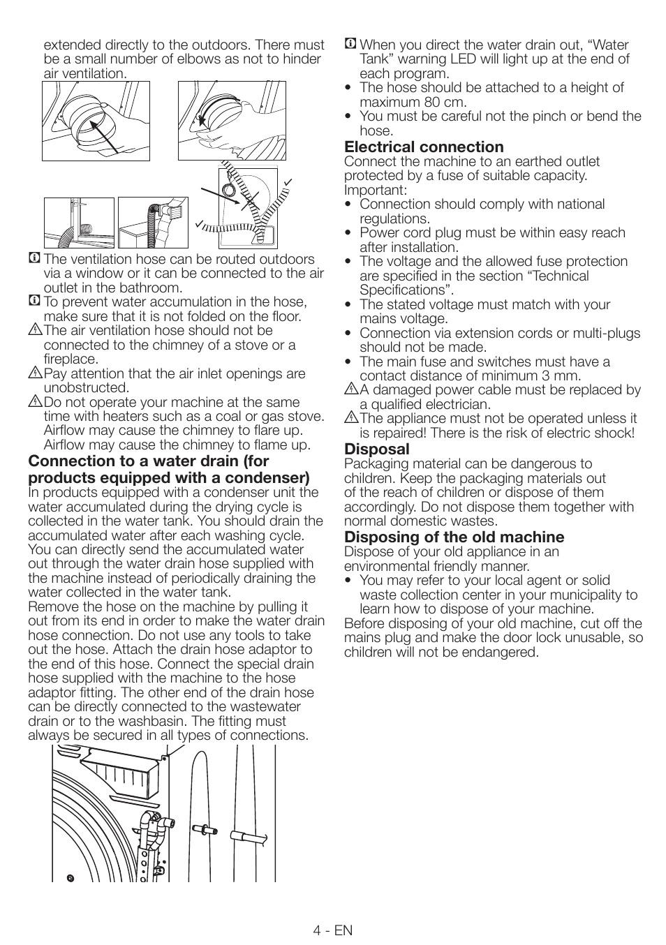 Smeg Tumble Dyer AS 61 E User Manual | Page 4 / 12