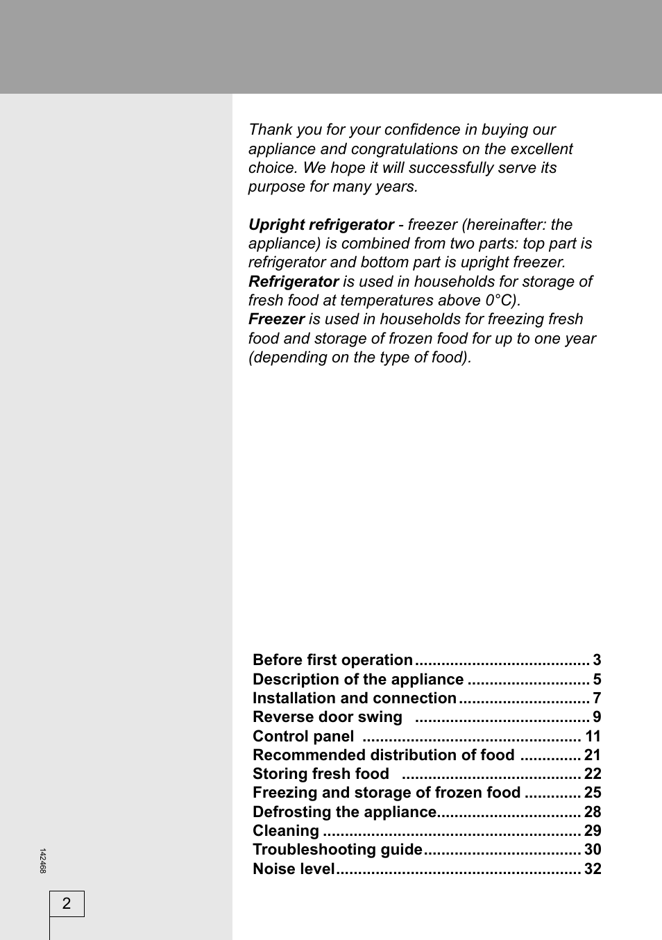 Smeg 142468 User Manual | Page 2 / 31
