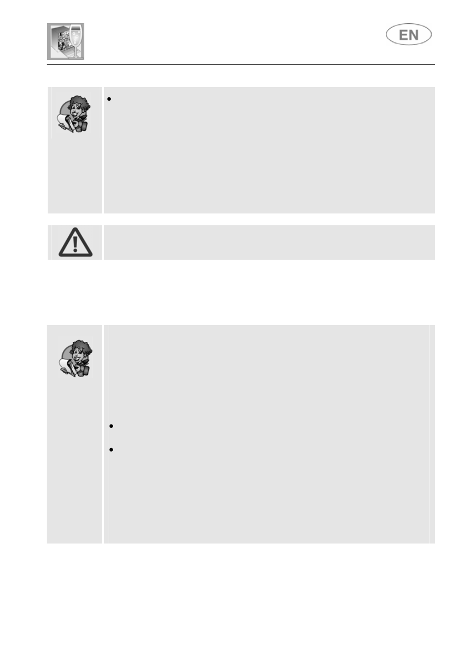 2 general warnings and recommendations, User instructions | Smeg STC700 User Manual | Page 22 / 33