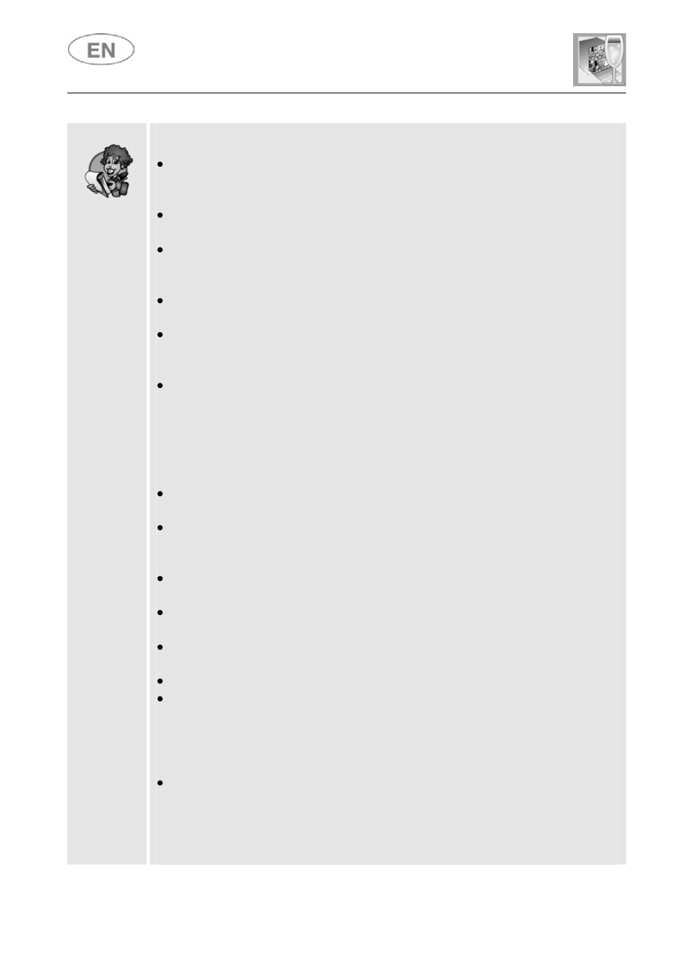 User instructions | Smeg STC700 User Manual | Page 23 / 33