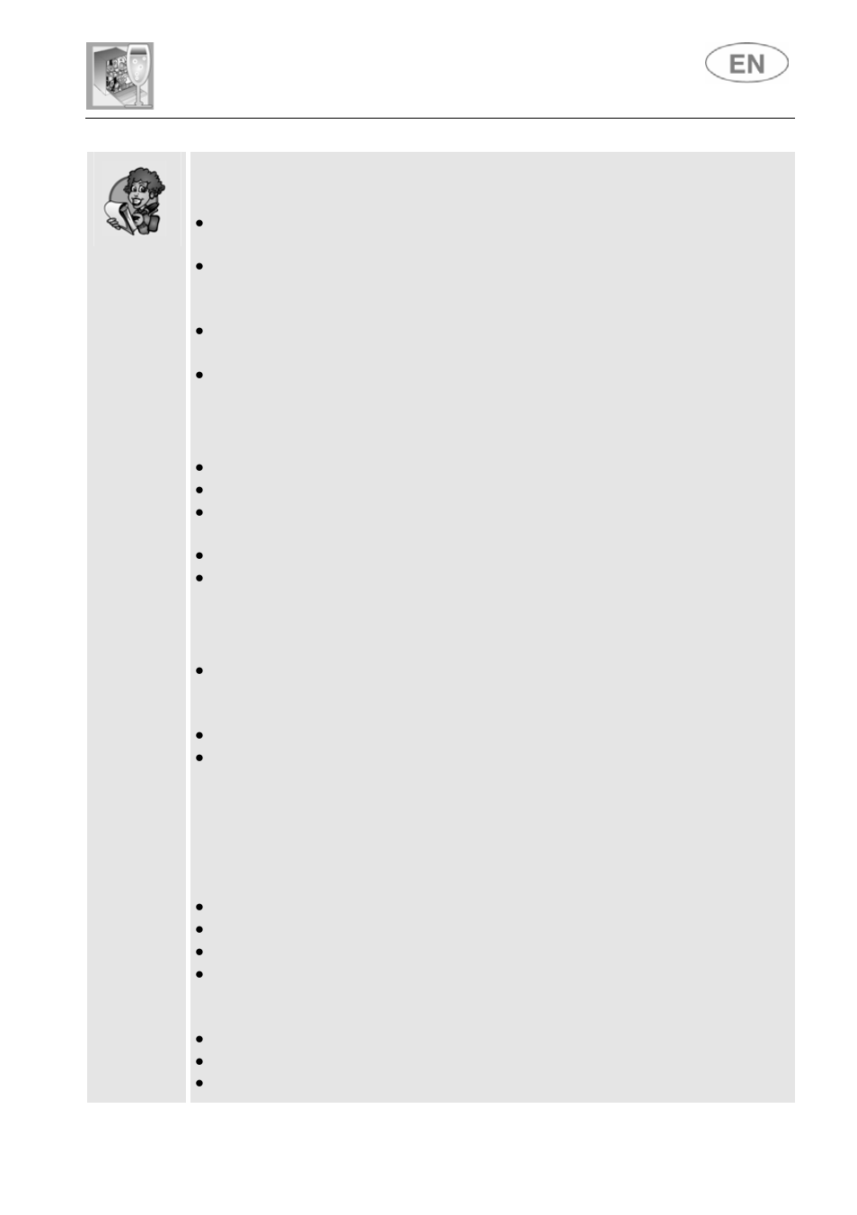 User instructions | Smeg STC700 User Manual | Page 28 / 33