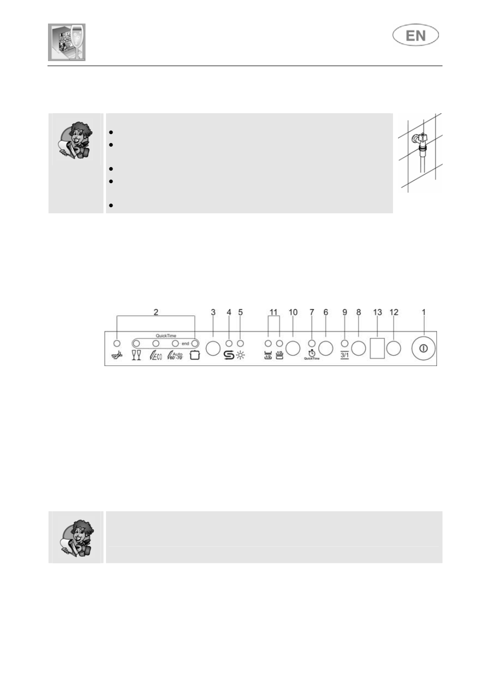2 washing programs, User instructions | Smeg DI612A1 User Manual | Page 14 / 37