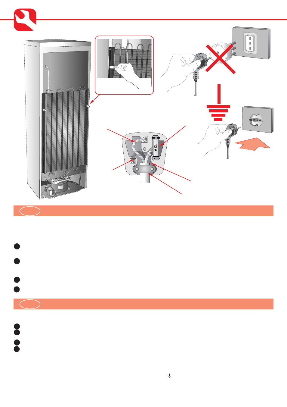 Attenzione, Warning | Smeg CW350RX User Manual | Page 18 / 36