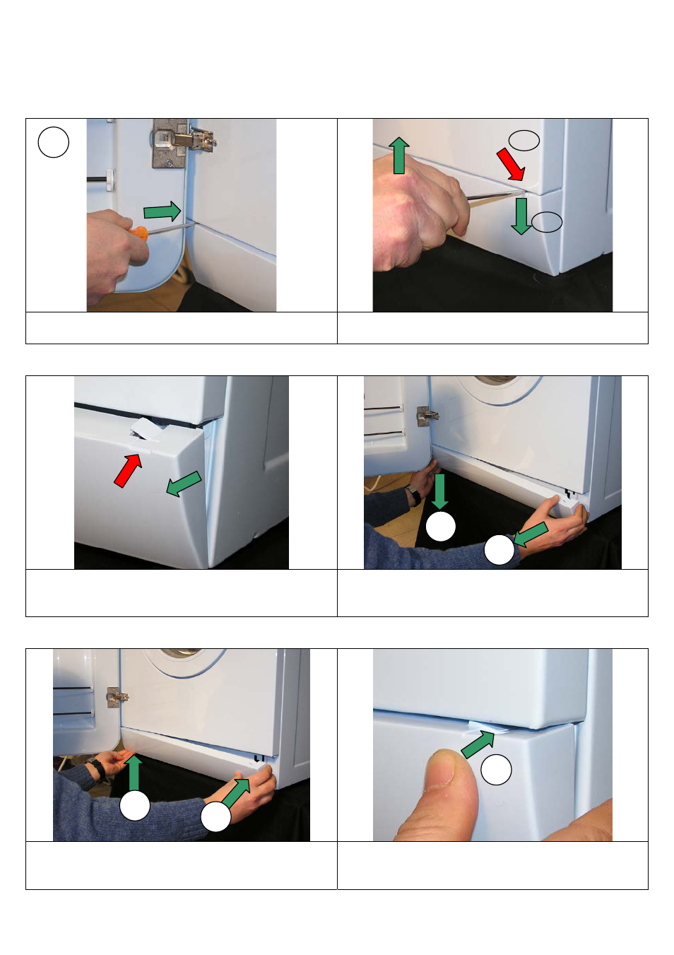 Plinth dismount | Smeg LBE16 User Manual | Page 3 / 7