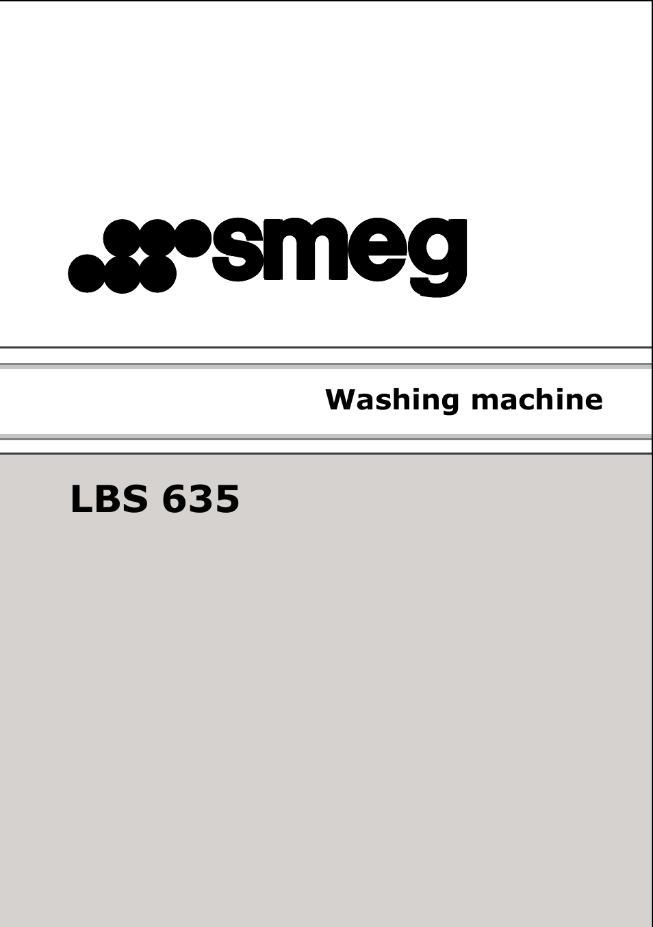 Smeg LBS 635 User Manual | 14 pages