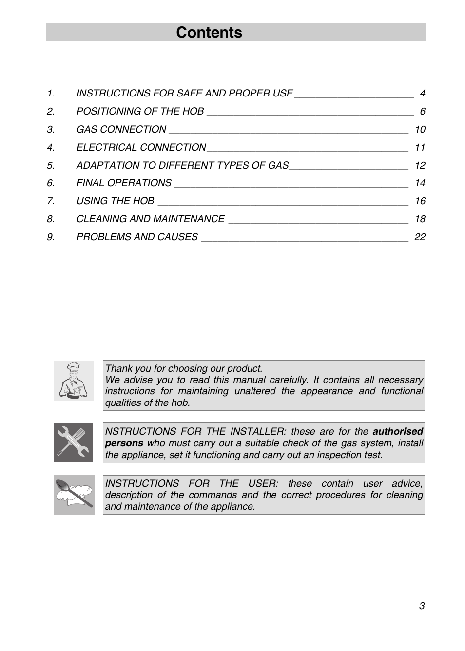 Smeg CIR574X User Manual | 20 pages