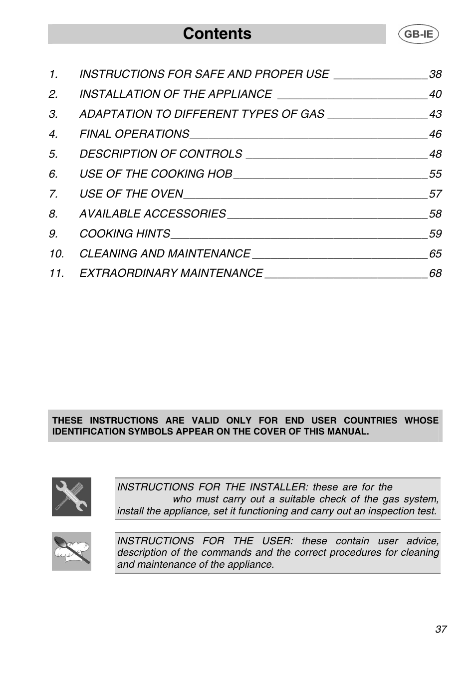 Smeg A1.1K User Manual | Page 3 / 35
