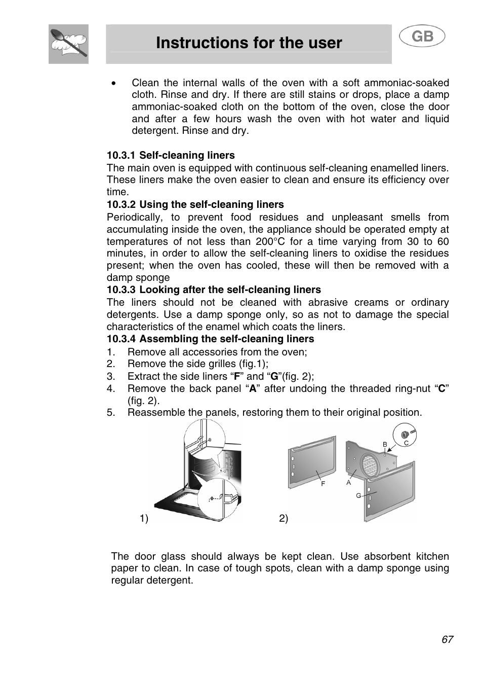 Instructions for the user | Smeg A1.1K User Manual | Page 33 / 35