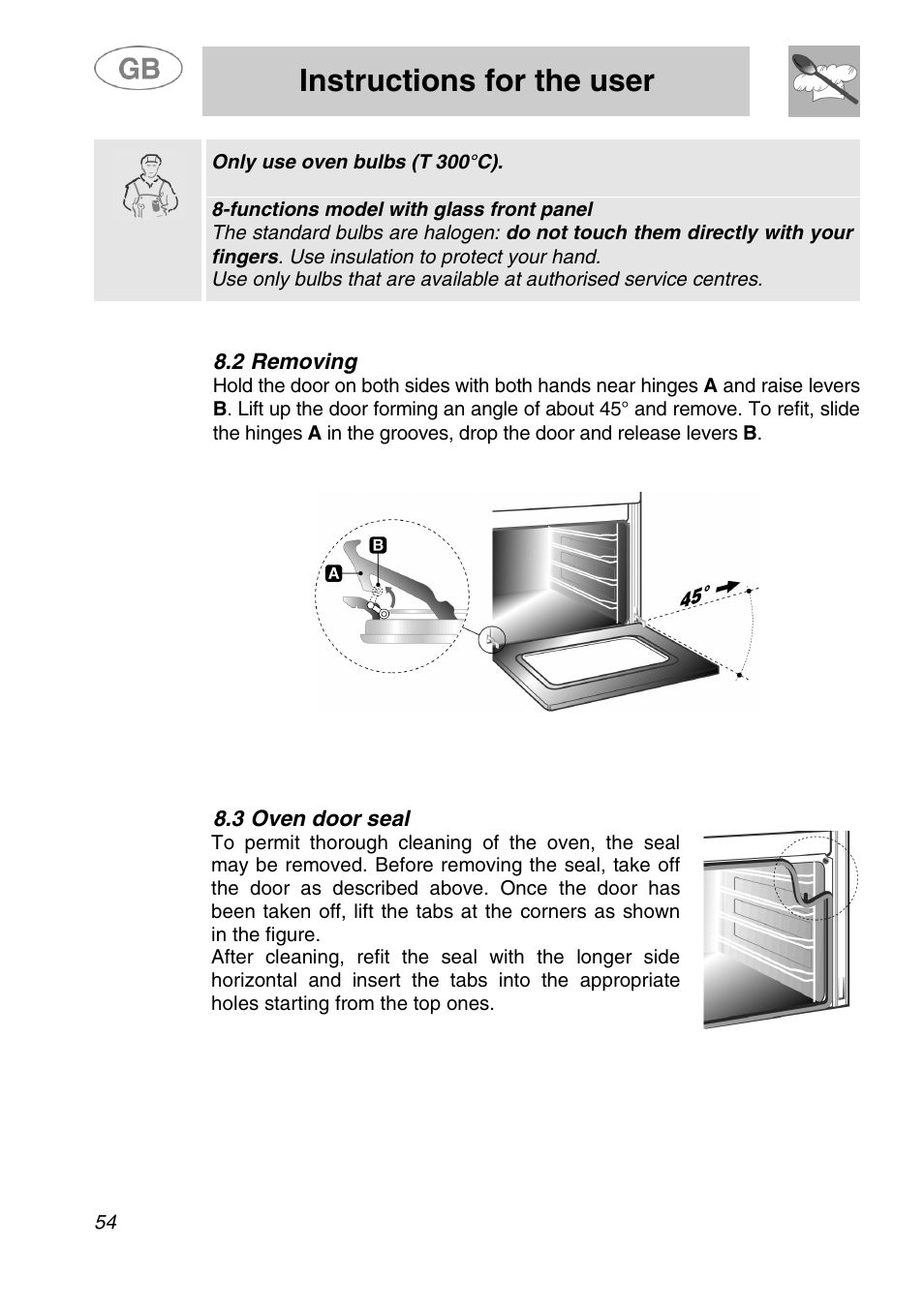 Instructions for the user | Smeg SA280X User Manual | Page 26 / 26