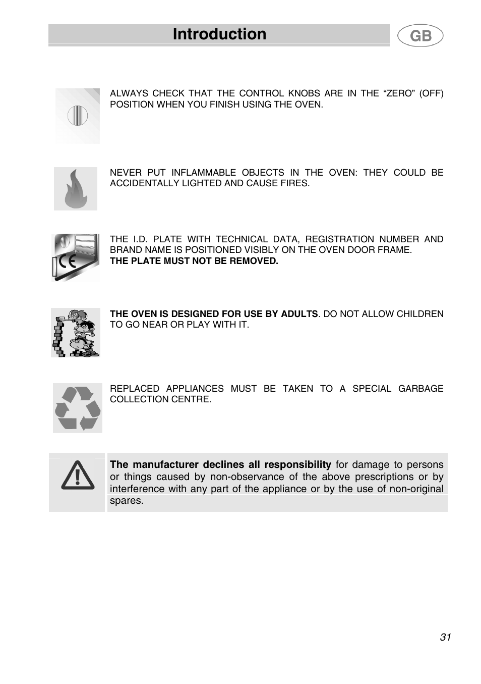Introduction | Smeg SA280X User Manual | Page 3 / 26