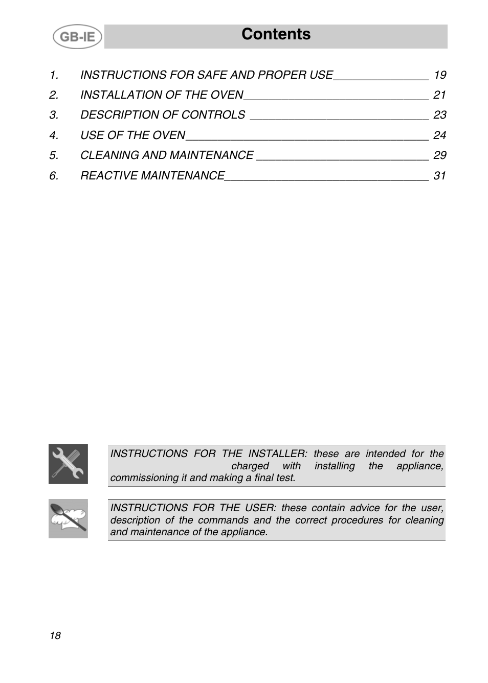 Smeg ALFA31XE User Manual | 15 pages