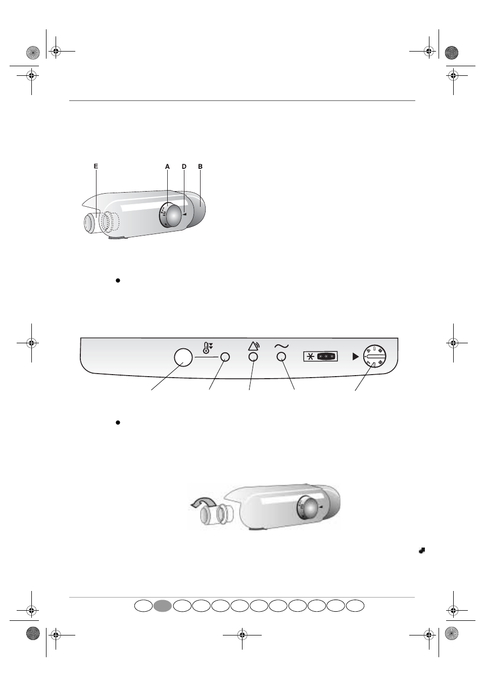 Cb 18m/2c/fan, Refrigerator compartment controls, Control panel | Removing the light bulb, Fan (if provided) | Smeg CR327AV1 User Manual | Page 12 / 12