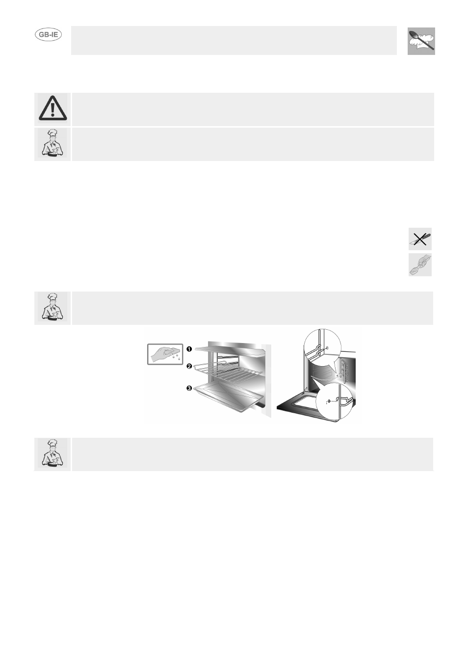 Instructions for the user, Cleaning and maintenance | Smeg S302X User Manual | Page 13 / 17