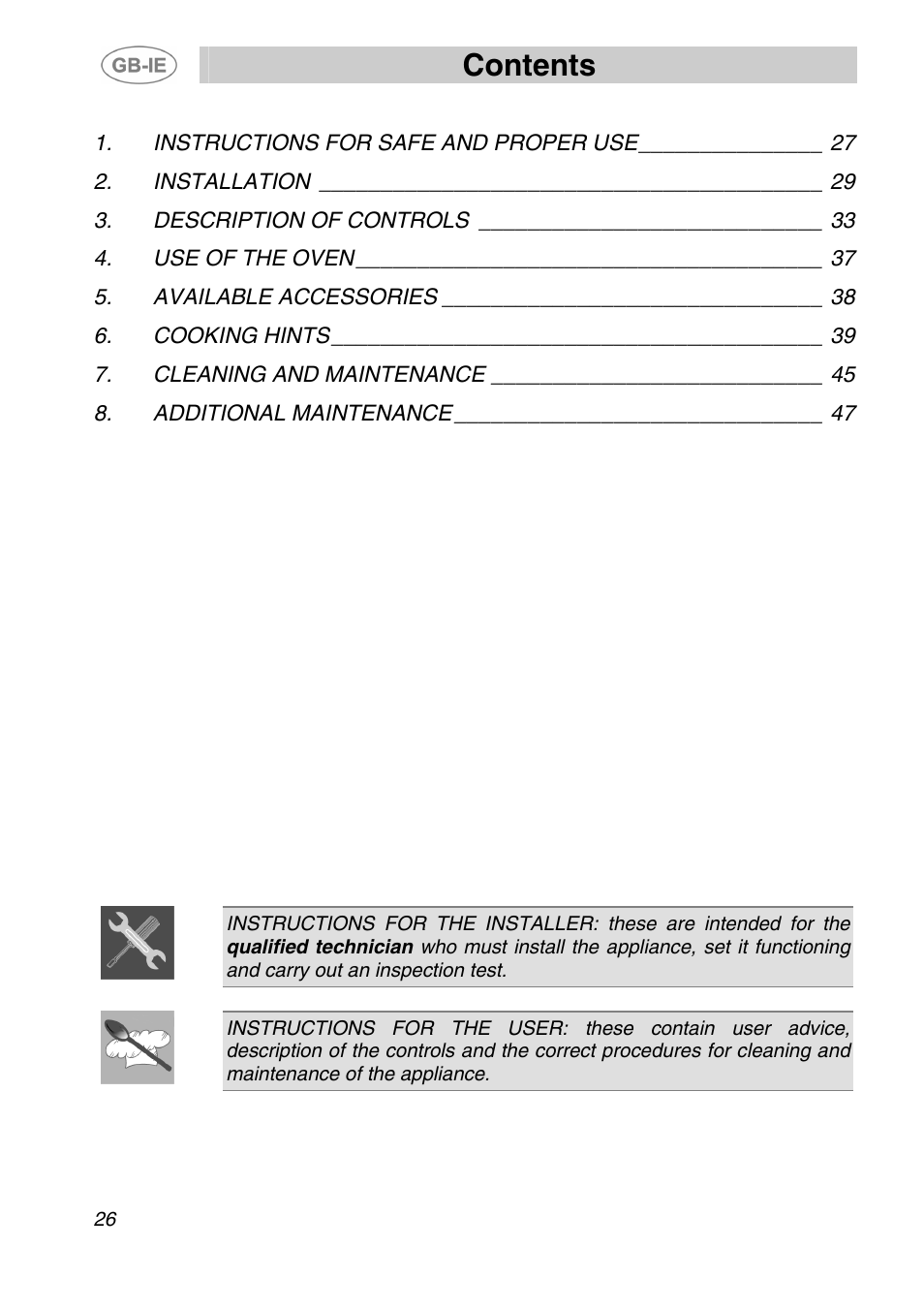 Smeg SA240X-5 User Manual | 23 pages