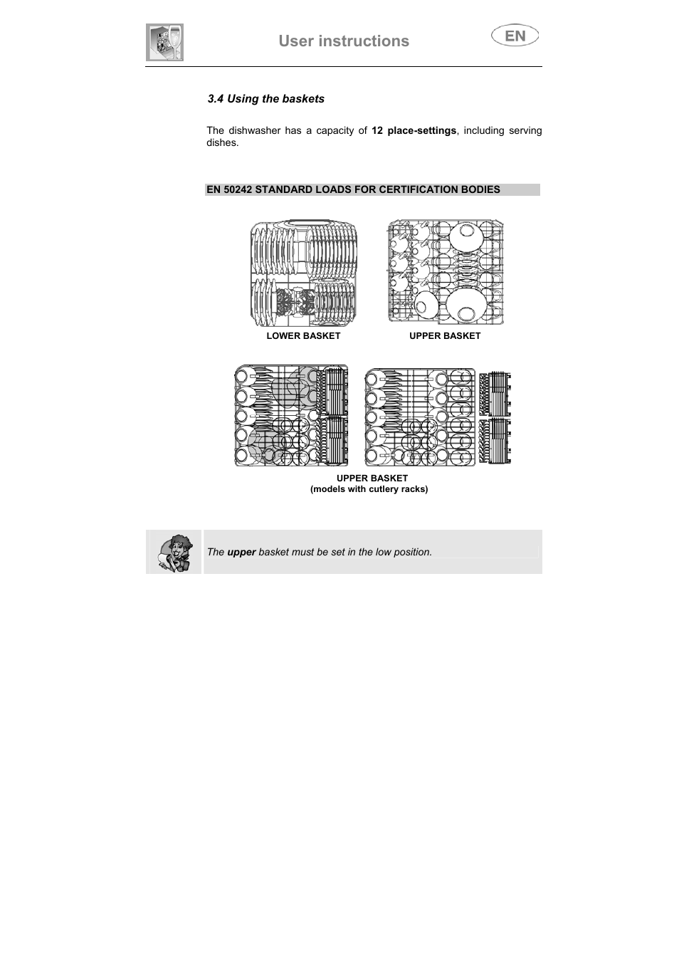 User instructions | Smeg DI612CAH User Manual | Page 26 / 36