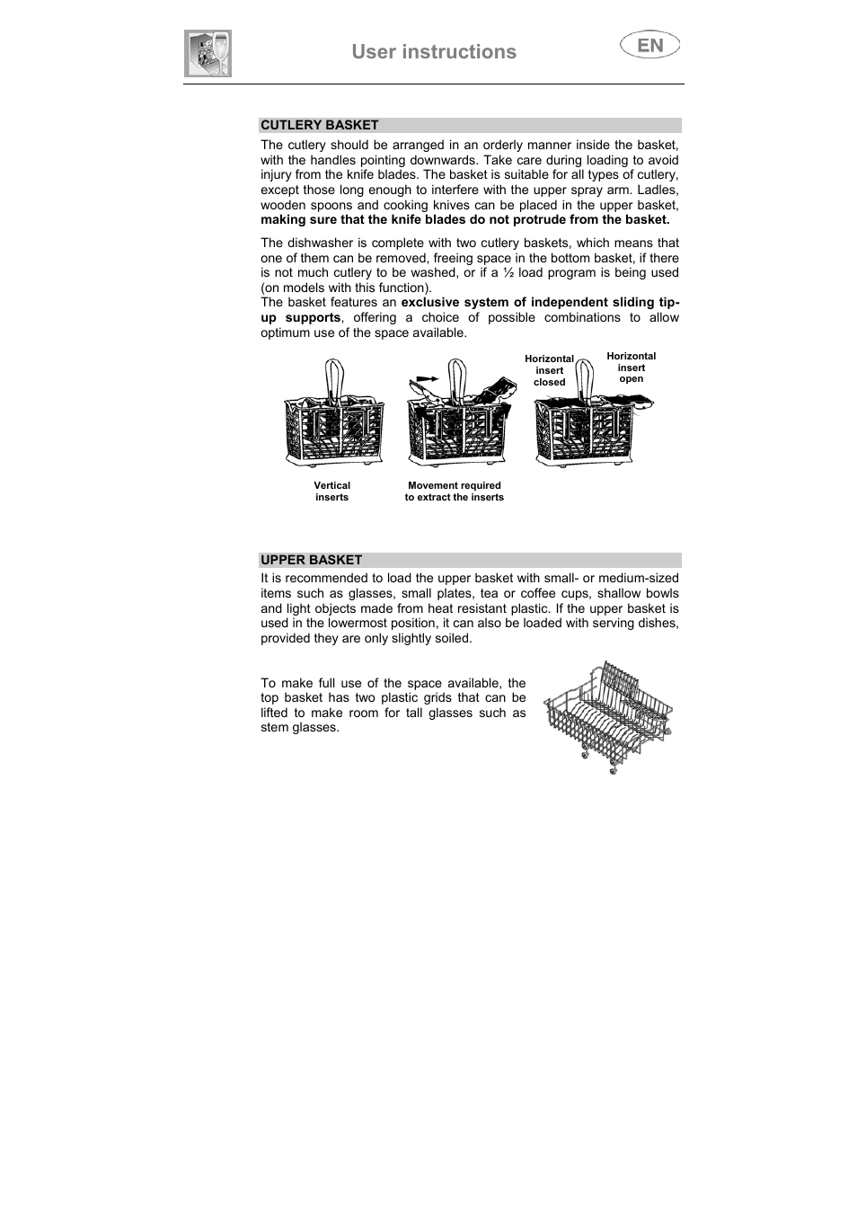 User instructions | Smeg DI612CAH User Manual | Page 28 / 36