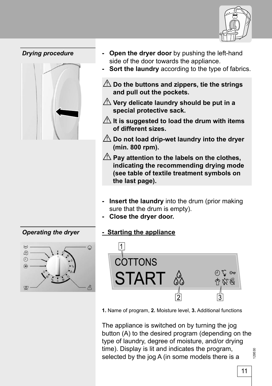 Smeg DRY63CS User Manual | Page 11 / 32