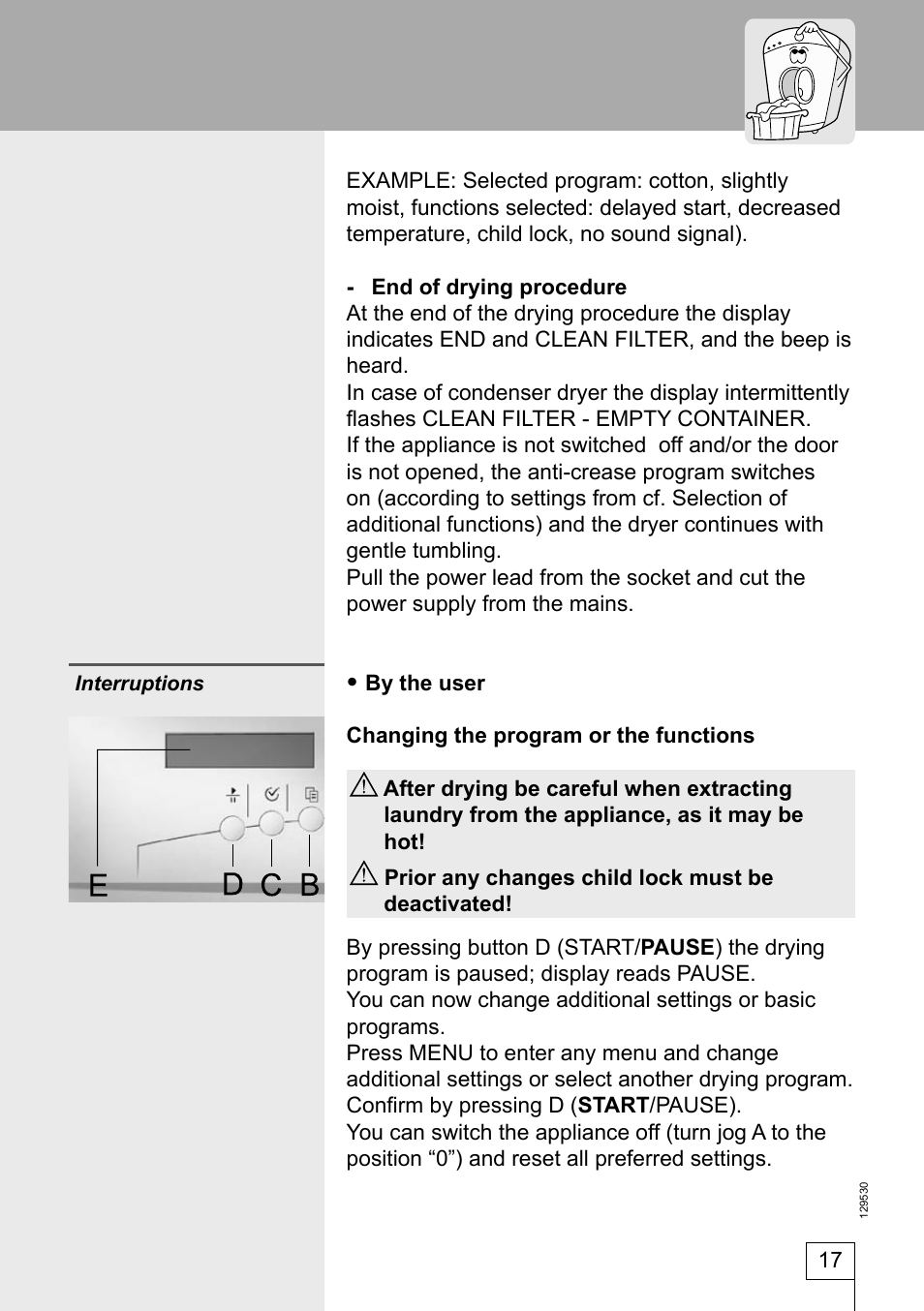 Smeg DRY63CS User Manual | Page 17 / 32