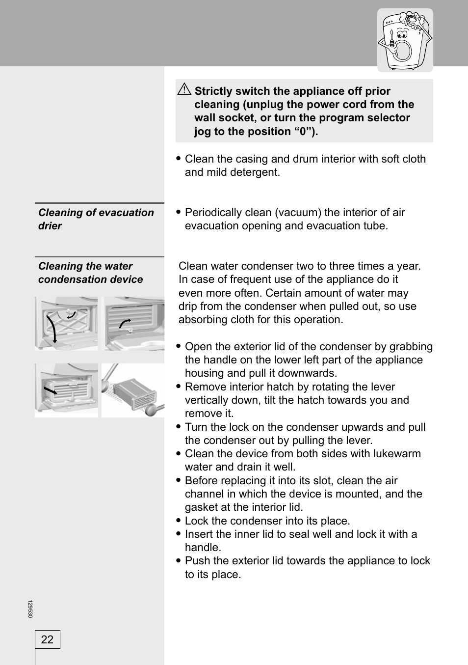 Smeg DRY63CS User Manual | Page 22 / 32