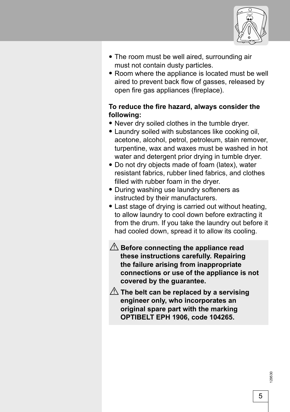 Smeg DRY63CS User Manual | Page 5 / 32