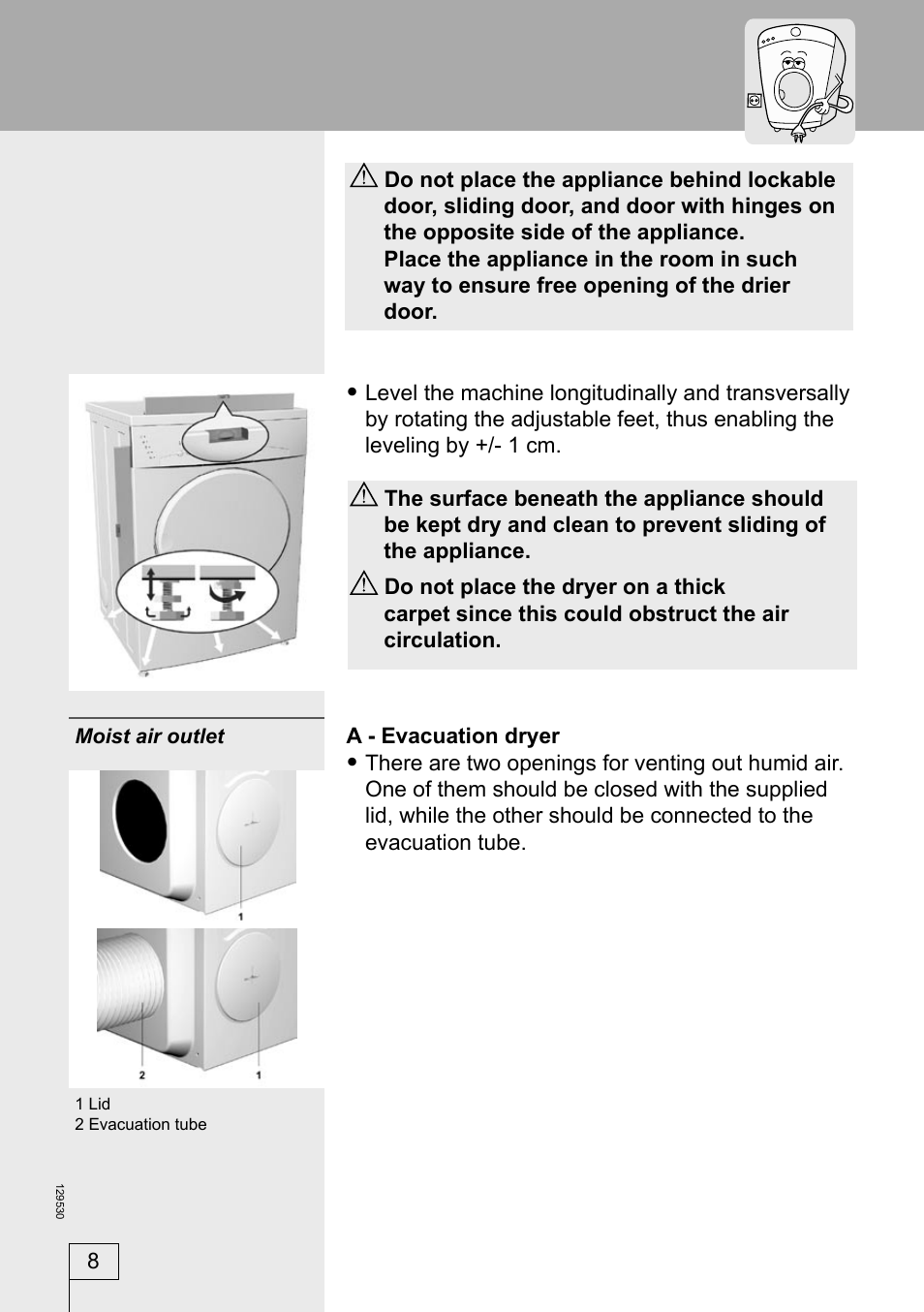 Smeg DRY63CS User Manual | Page 8 / 32