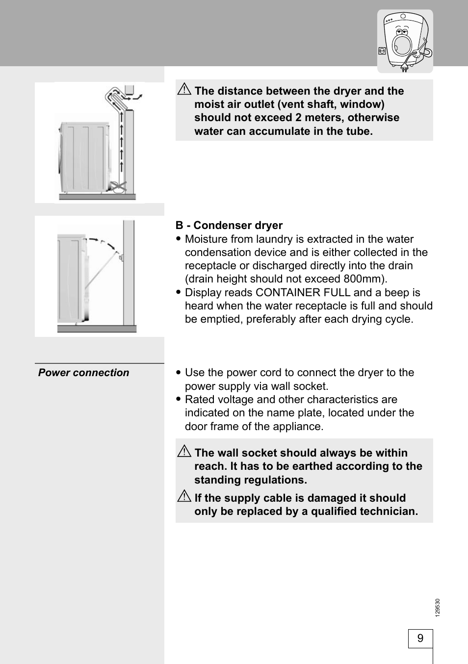 Smeg DRY63CS User Manual | Page 9 / 32