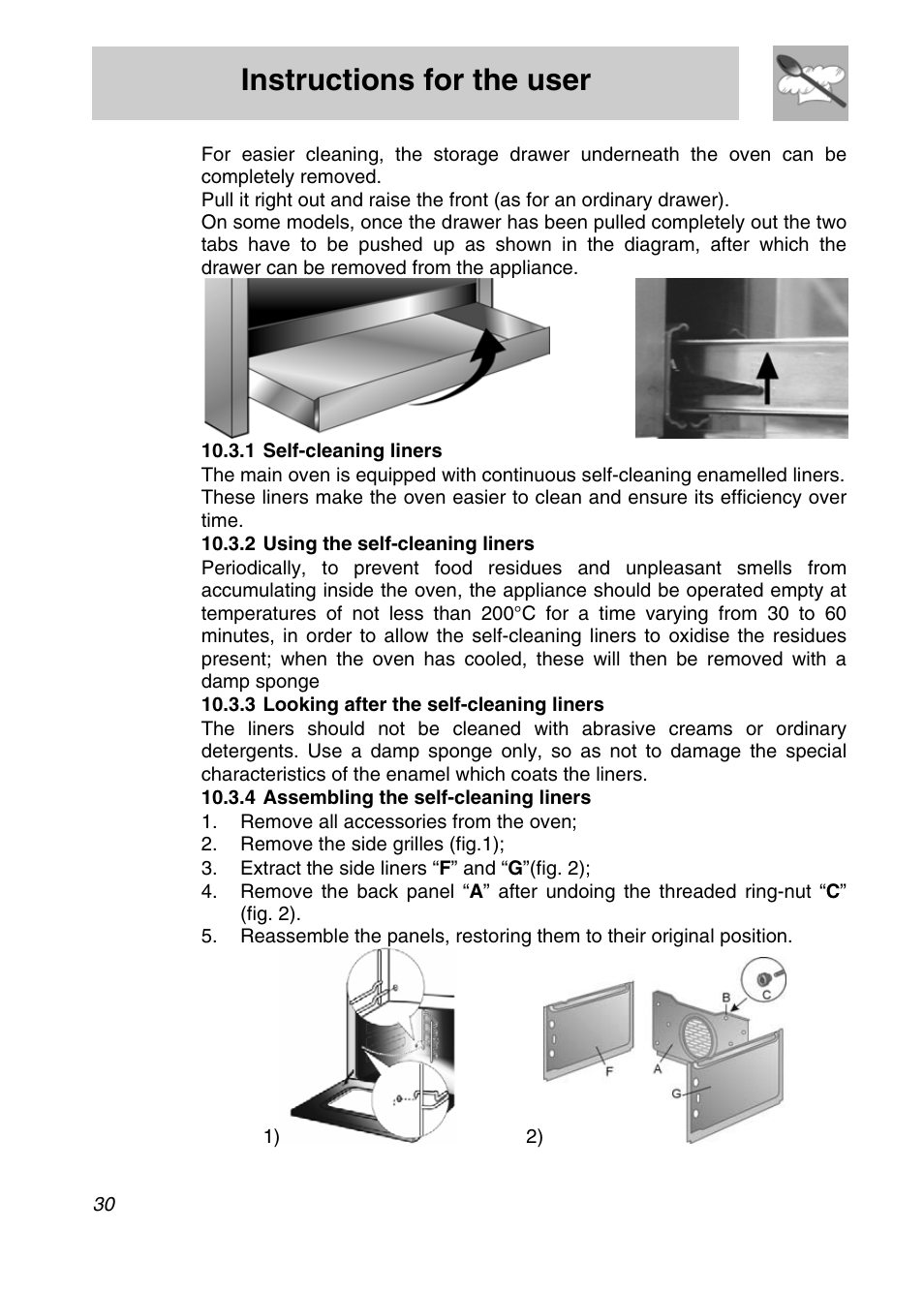 Instructions for the user | Smeg A11A-5 User Manual | Page 28 / 32