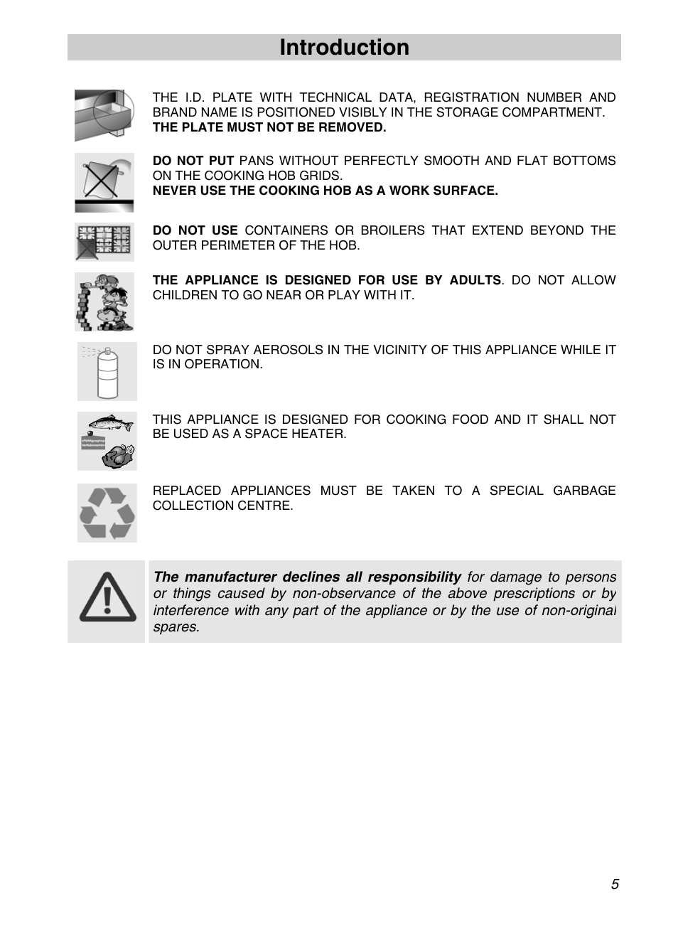 Introduction | Smeg A11A-5 User Manual | Page 3 / 32
