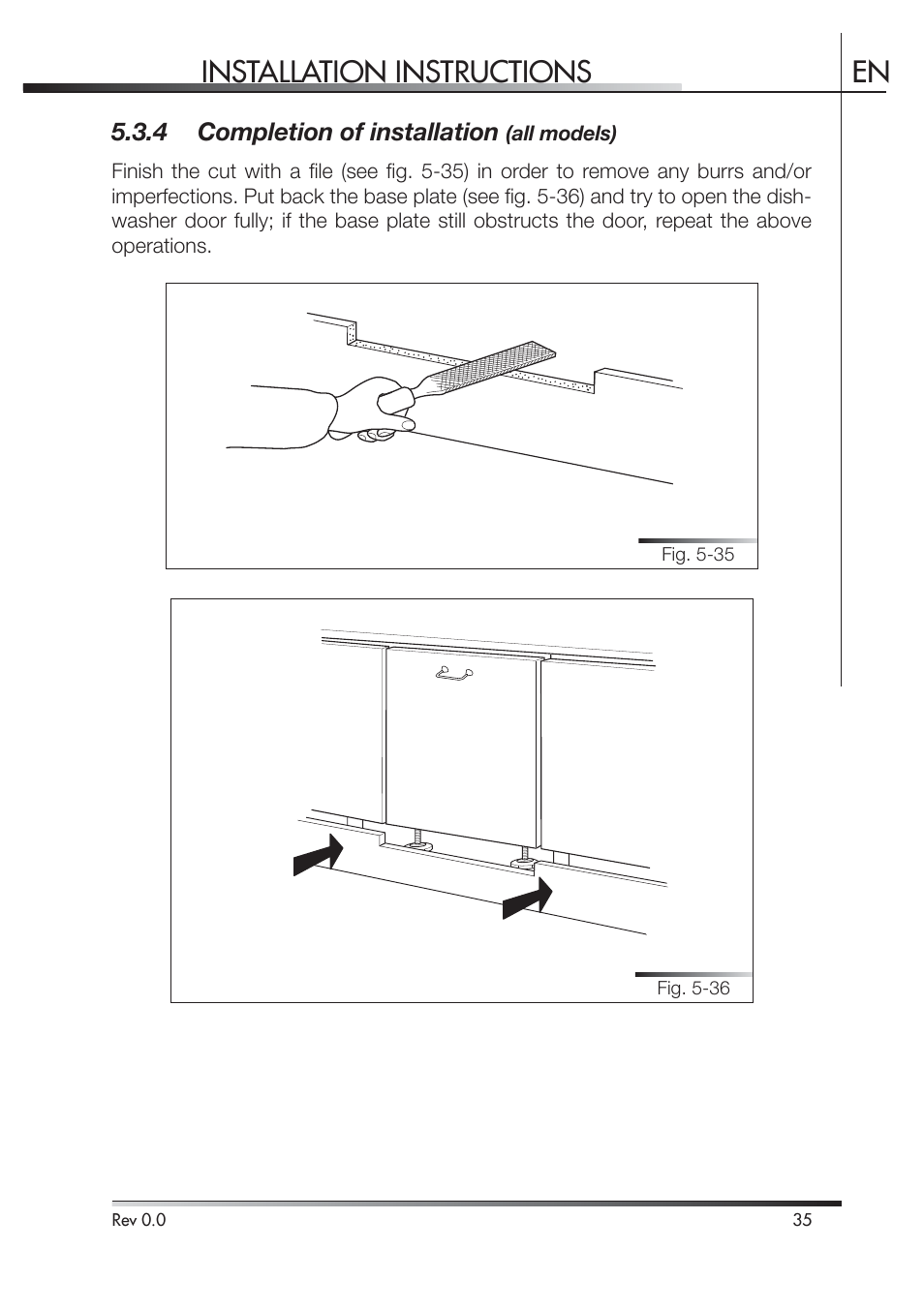 Installation instructions en | Smeg STA4645 User Manual | Page 89 / 93