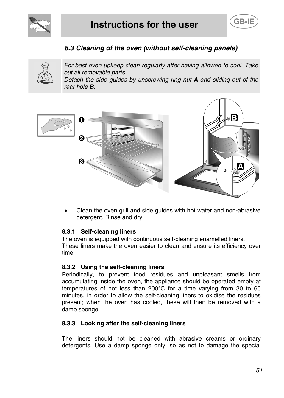 Instructions for the user | Smeg A41C-5 User Manual | Page 23 / 26