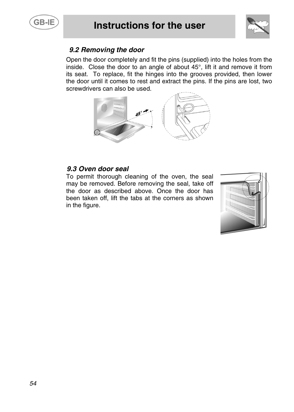 Instructions for the user | Smeg A41C-5 User Manual | Page 26 / 26
