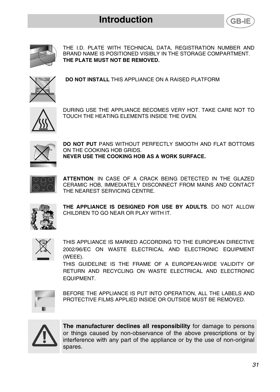 Introduction | Smeg A41C-5 User Manual | Page 3 / 26