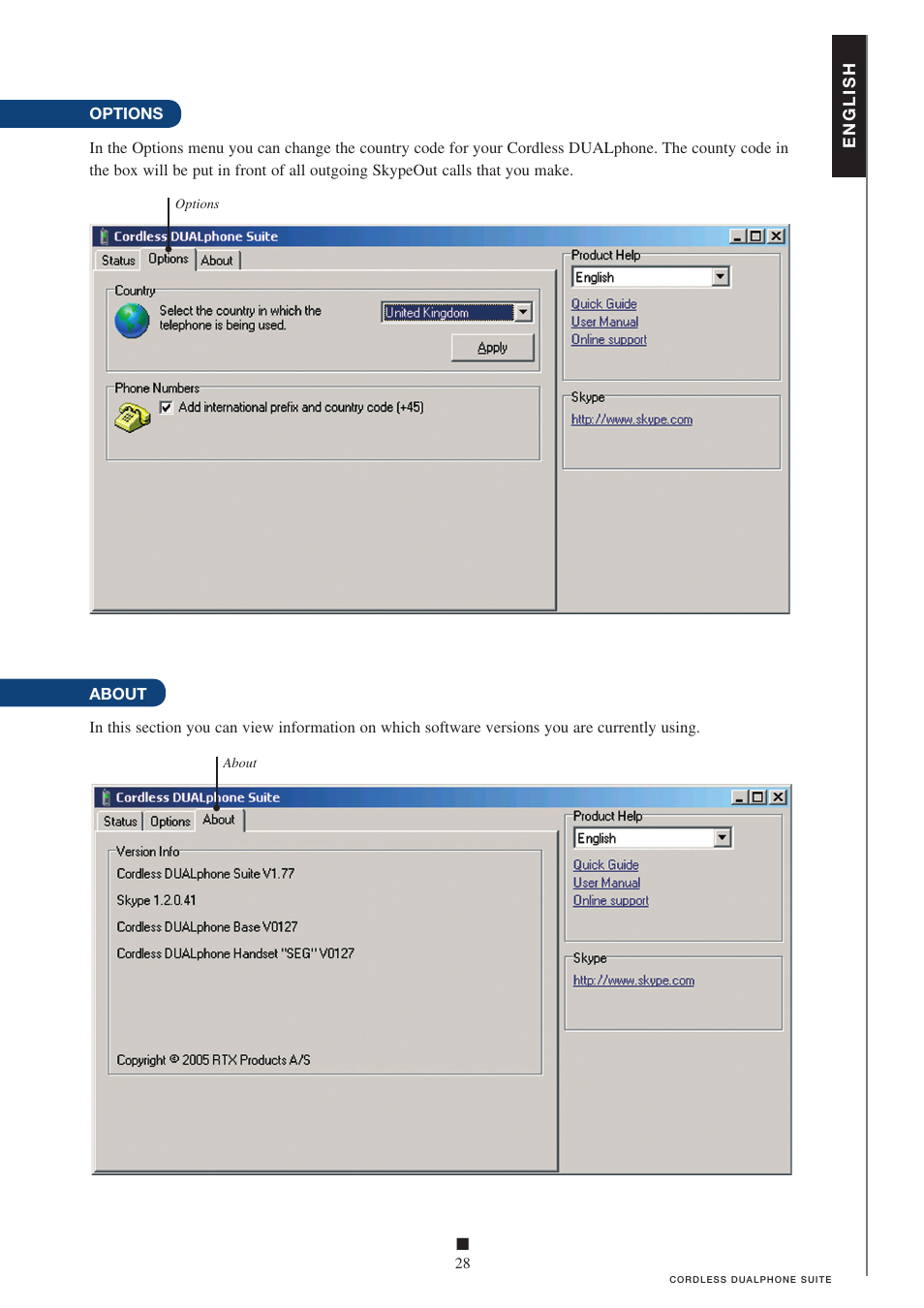 Skype 95100353 User Manual | Page 28 / 29