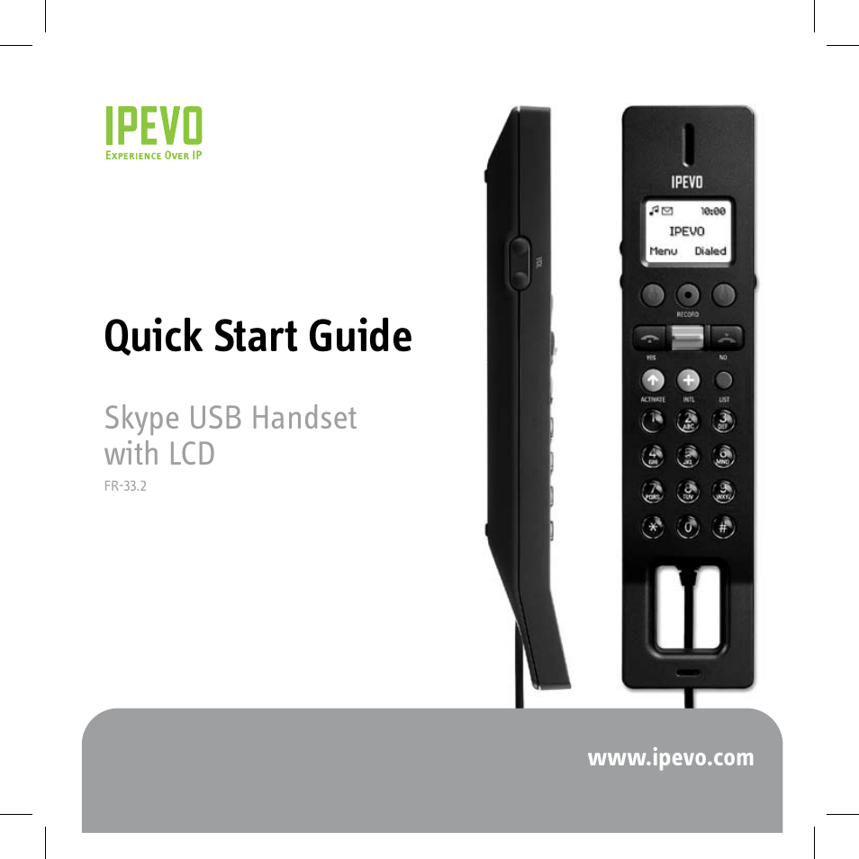 Skype FR-33.2 User Manual | 11 pages