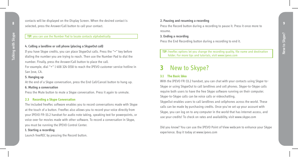 New to skype | Skype FR-33.2 User Manual | Page 5 / 11