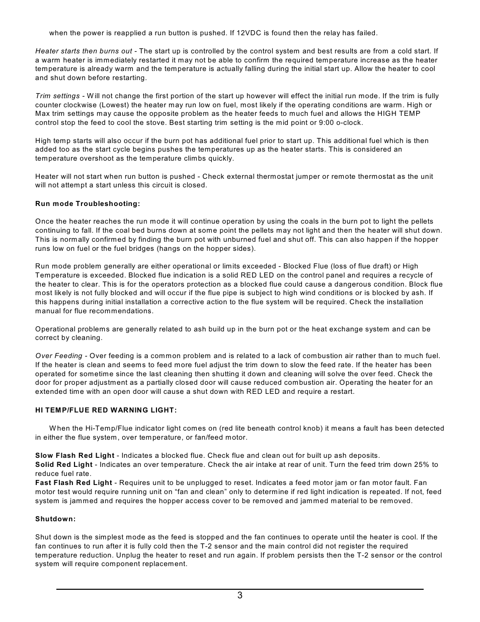 Sierra Products Pellet Heater EasyFire B User Manual | Page 3 / 4
