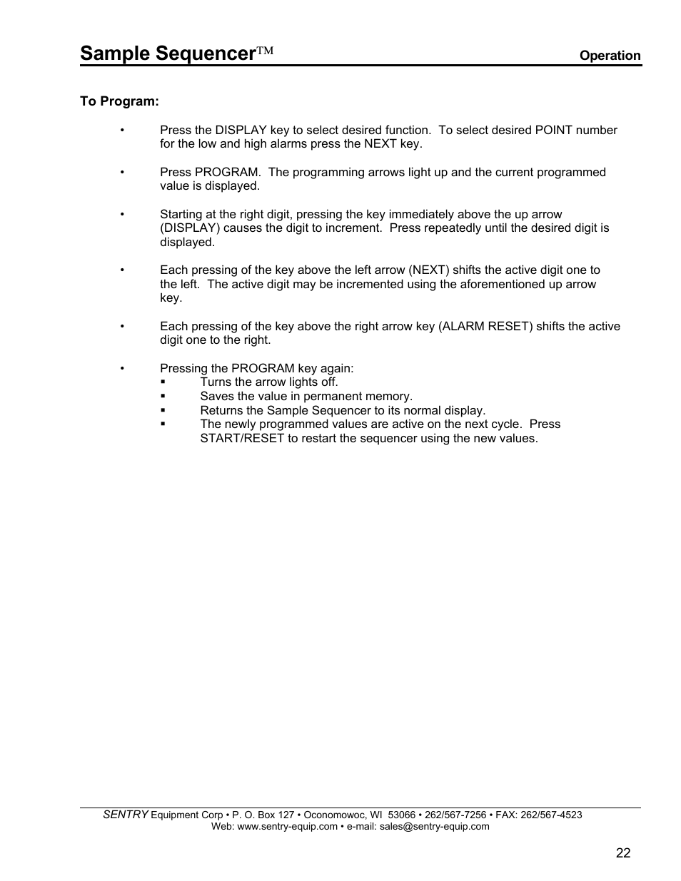 Sample sequencer | SentrySafe SPD 5.5.5 User Manual | Page 23 / 82