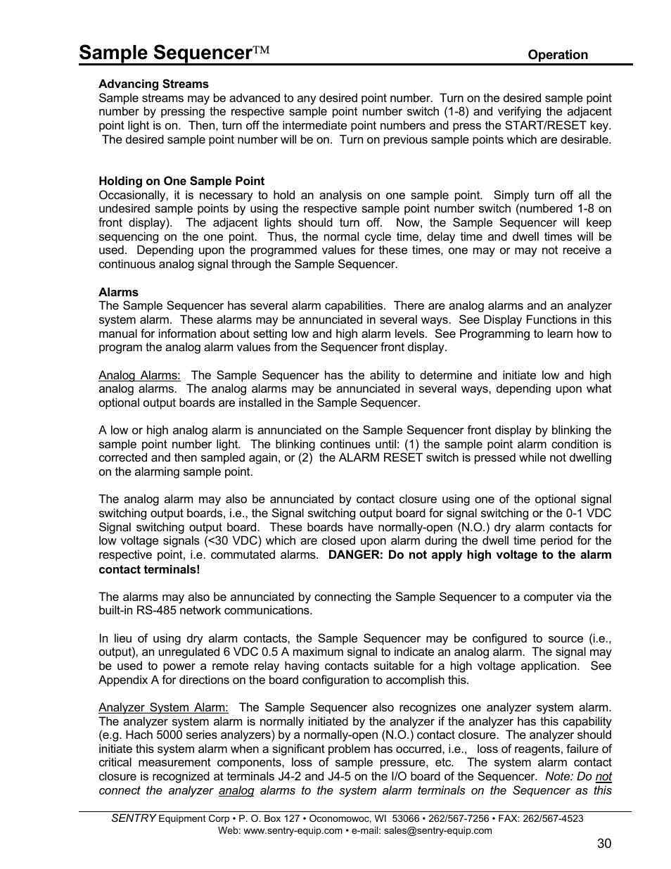 Sample sequencer | SentrySafe SPD 5.5.5 User Manual | Page 31 / 82