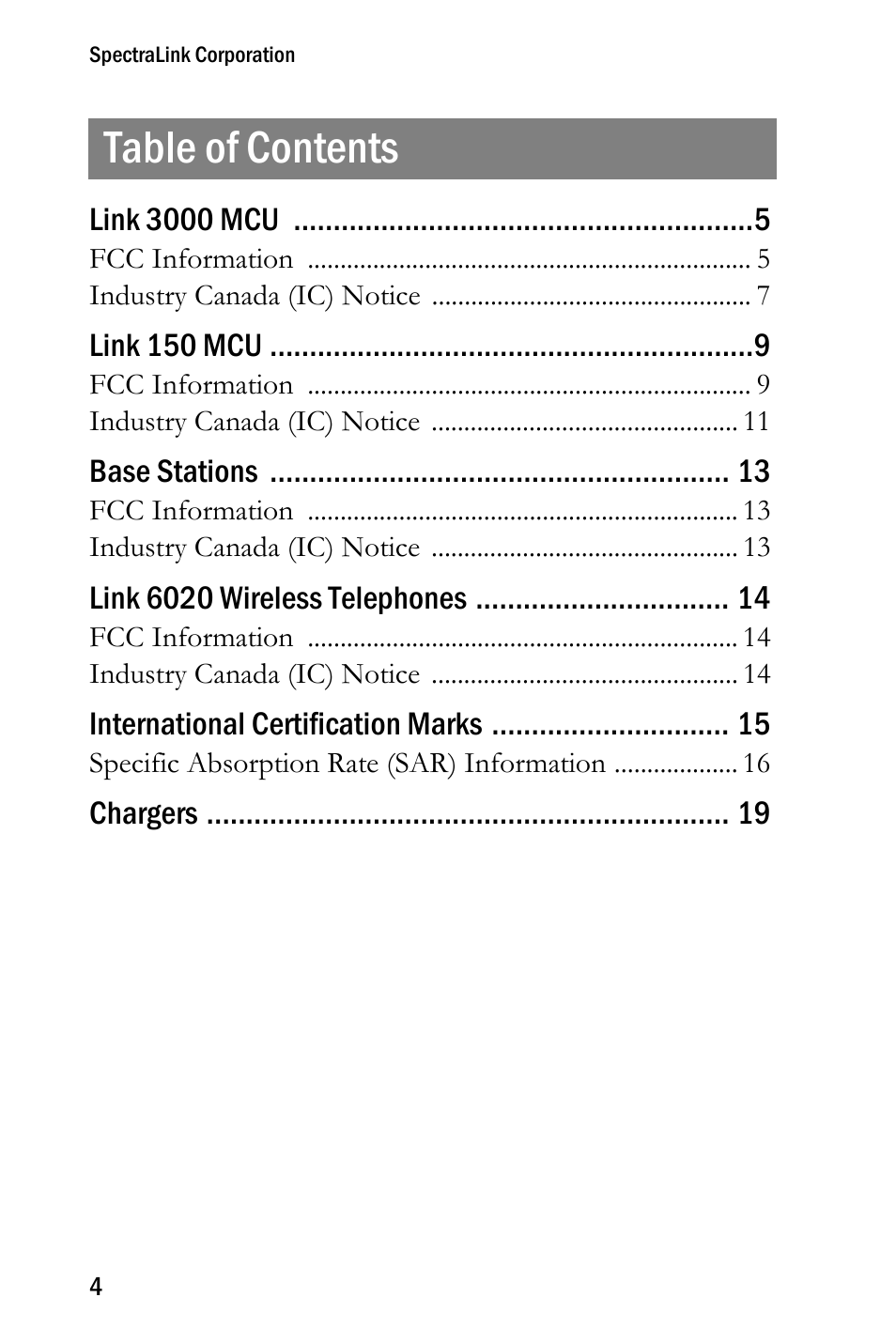 SpectraLink SCK416 User Manual | Page 4 / 20