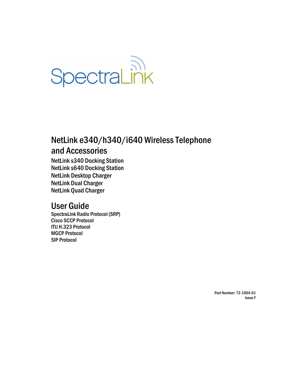 SpectraLink s340 User Manual | 52 pages