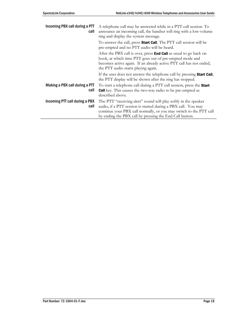 SpectraLink s340 User Manual | Page 18 / 52