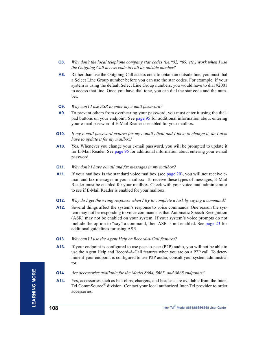 SpectraLink 8668 User Manual | Page 122 / 134