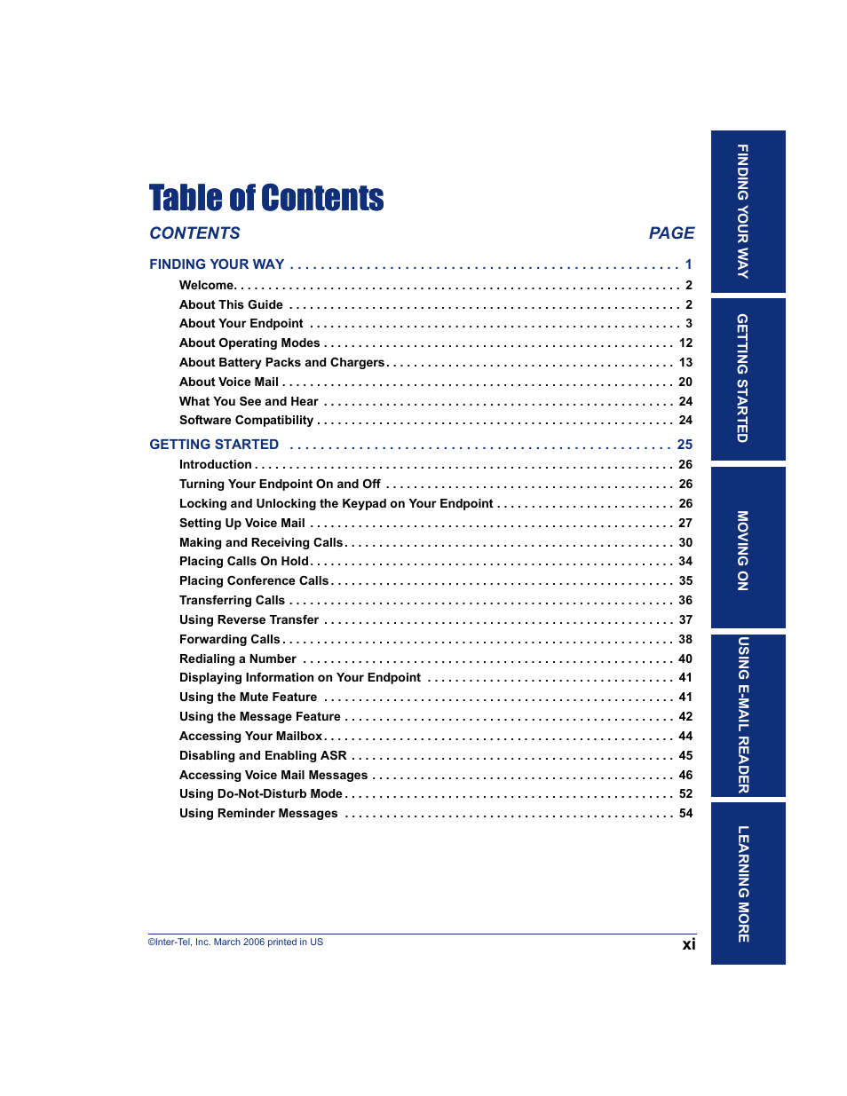 SpectraLink 8668 User Manual | Page 13 / 134