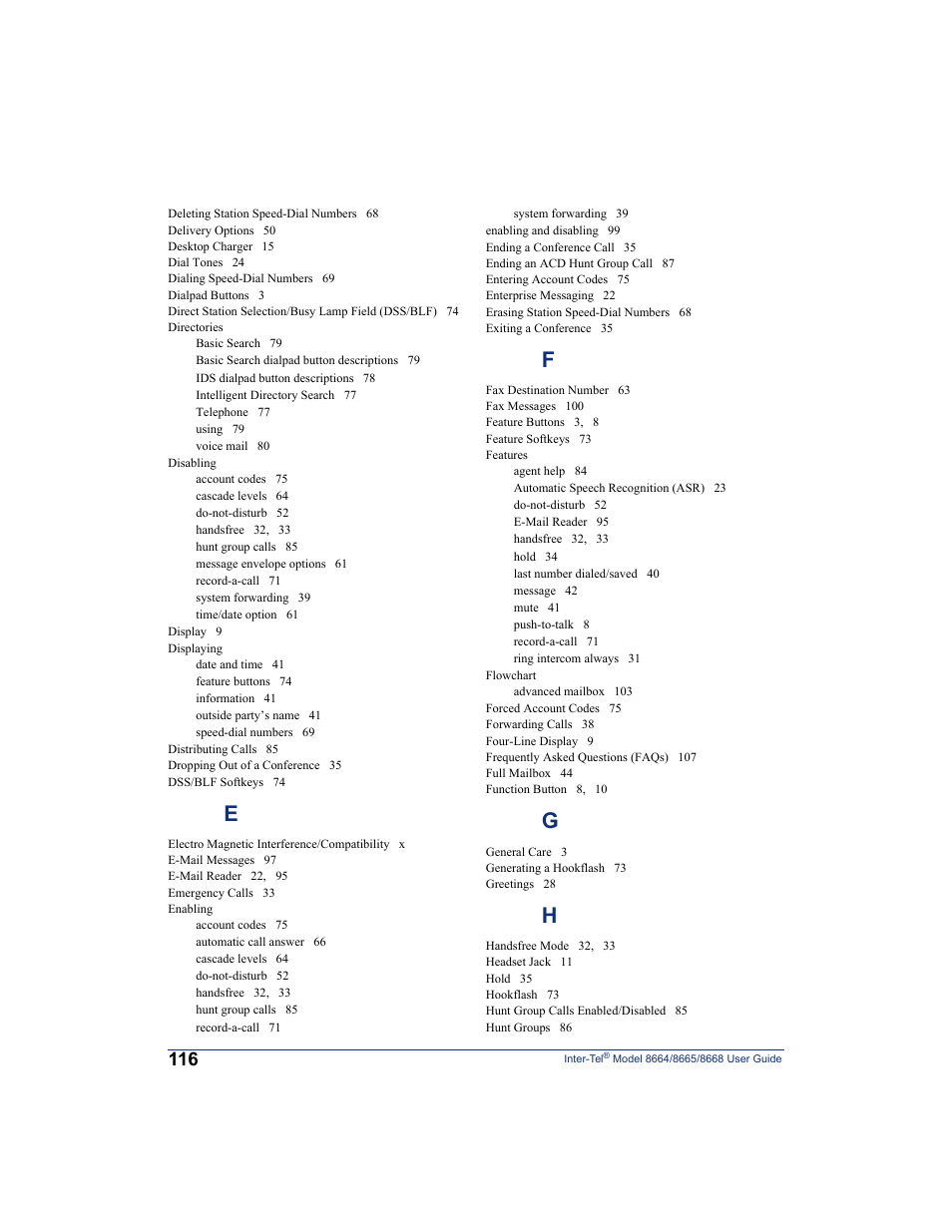 SpectraLink 8668 User Manual | Page 130 / 134