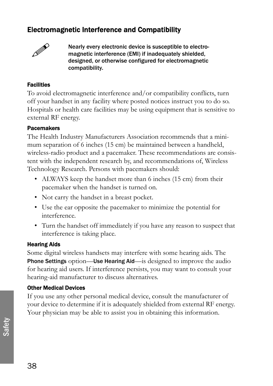 Electromagnetic interference and compatibility | SpectraLink LINK 6020 User Manual | Page 38 / 48